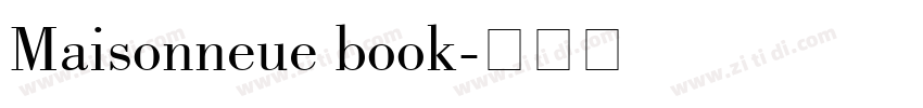 Maisonneue book字体转换